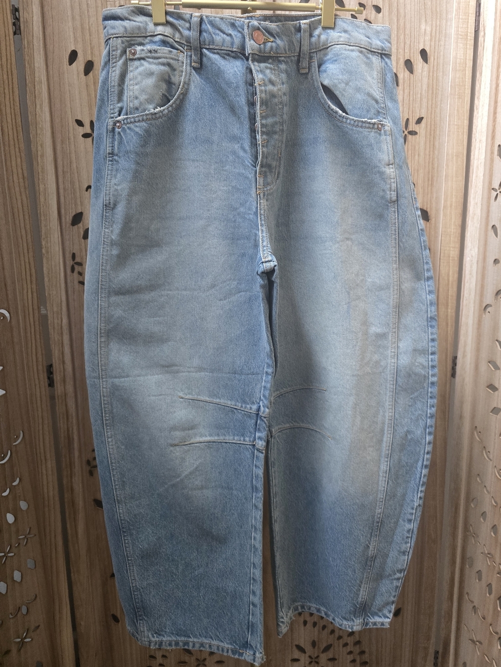 NWOT We The Free Good Luck Mid Rise Barrels In Kismet 28,30 - Picture 6 of 9